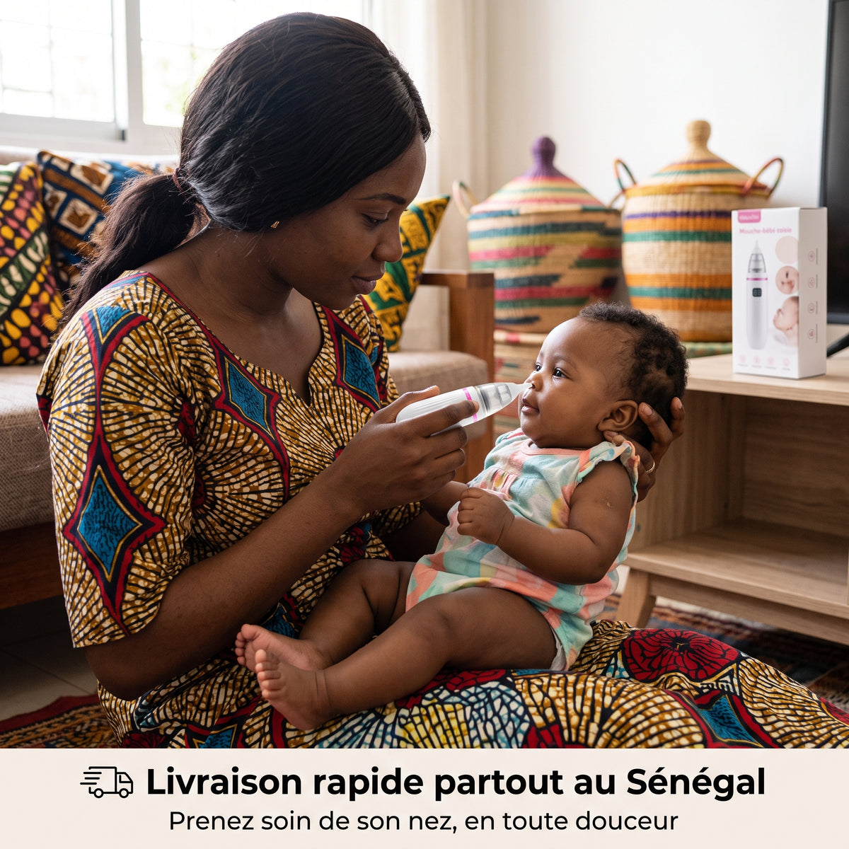 Aspirateur Nasal Bébé Confort – Sommeil Paisible et Respiration Dégagée
