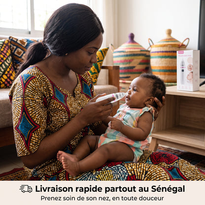 Aspirateur Nasal Bébé Confort – Sommeil Paisible et Respiration Dégagée